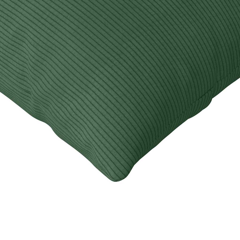 Kanapé párnák 2 pcs Sötétzöld 200 x 40 cm Bársonyos szövet