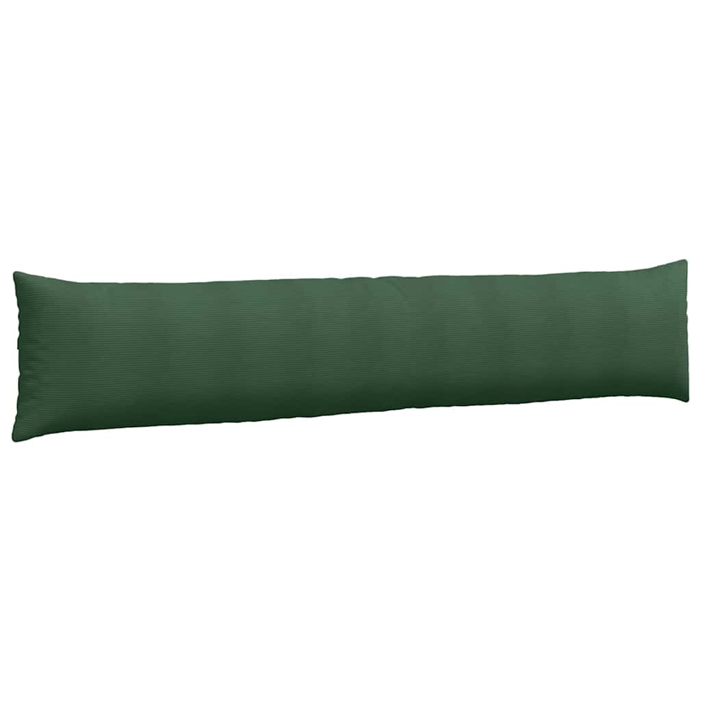 Kanapé párnák 2 pcs Sötétzöld 200 x 40 cm Bársonyos szövet