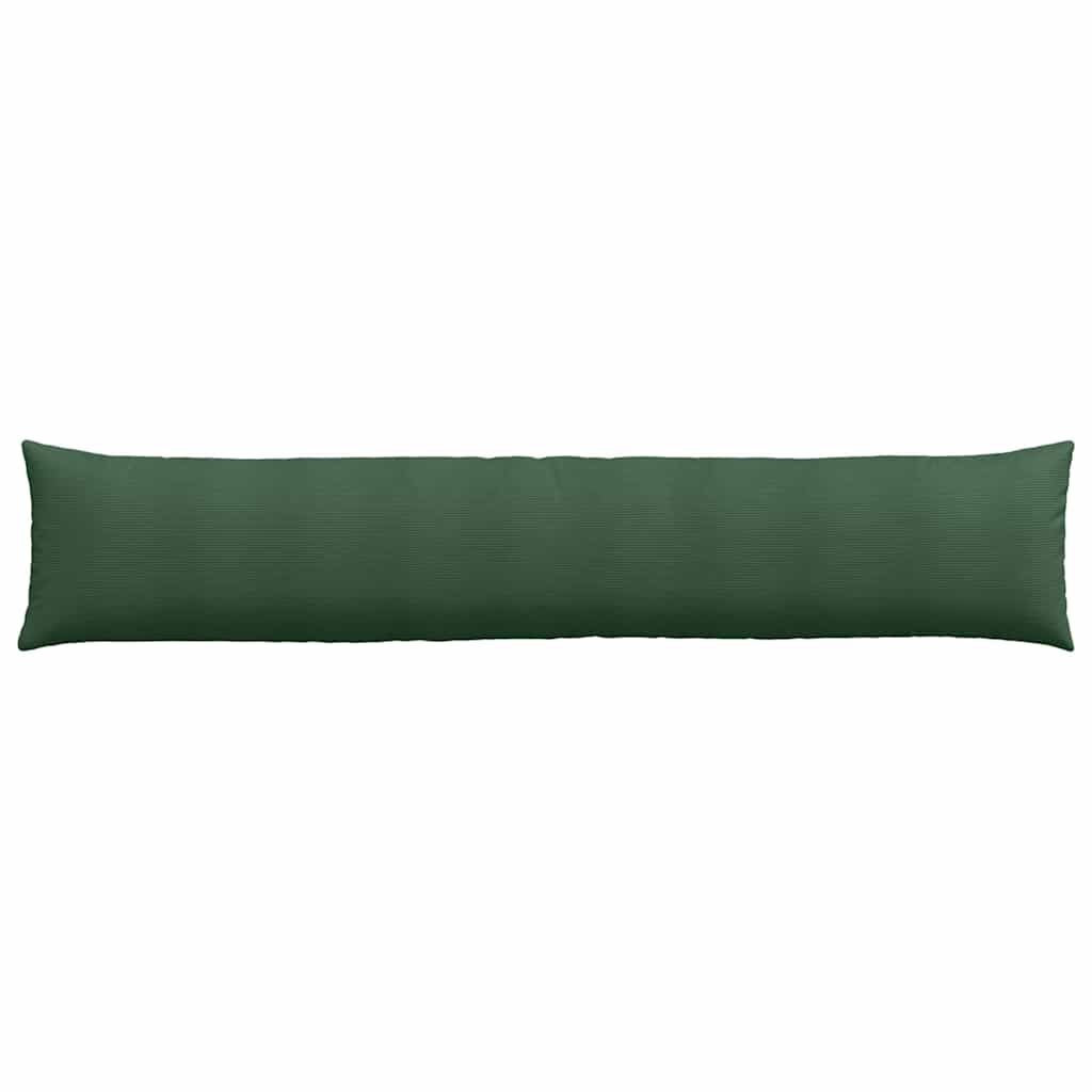 Kanapé párnák 2 pcs Sötétzöld 200 x 40 cm Bársonyos szövet