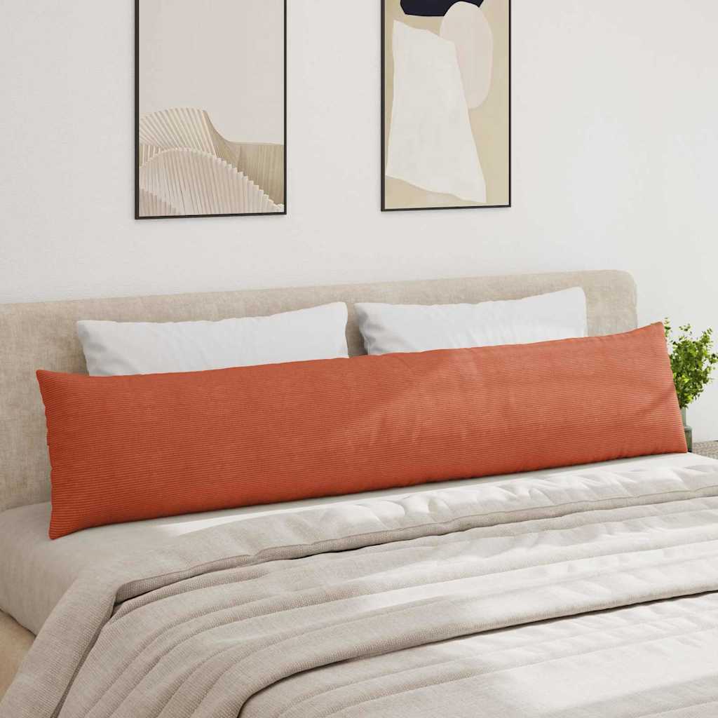 Kanapé párnák 2 pcs Piros Narancs 200 x 40 cm Bársonyos szövet