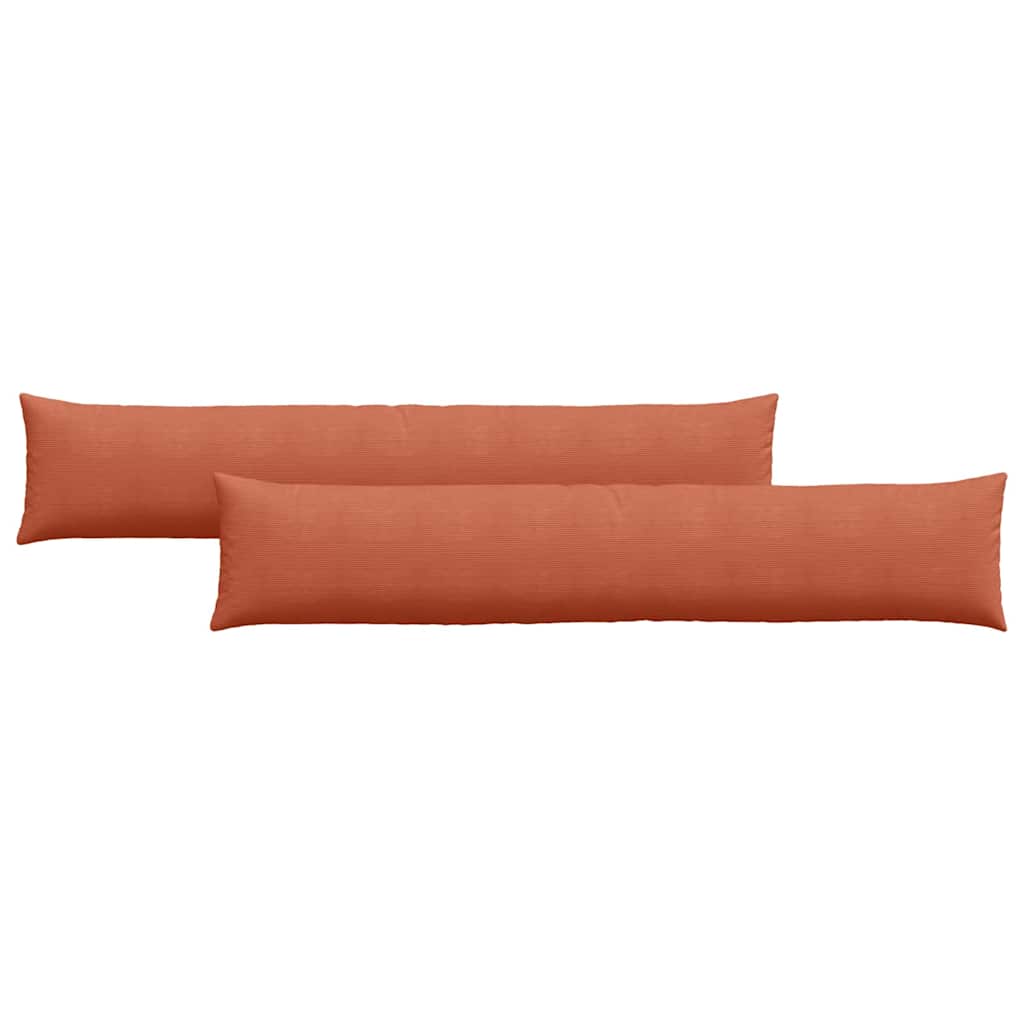 Kanapé párnák 2 pcs Piros Narancs 200 x 40 cm Bársonyos szövet