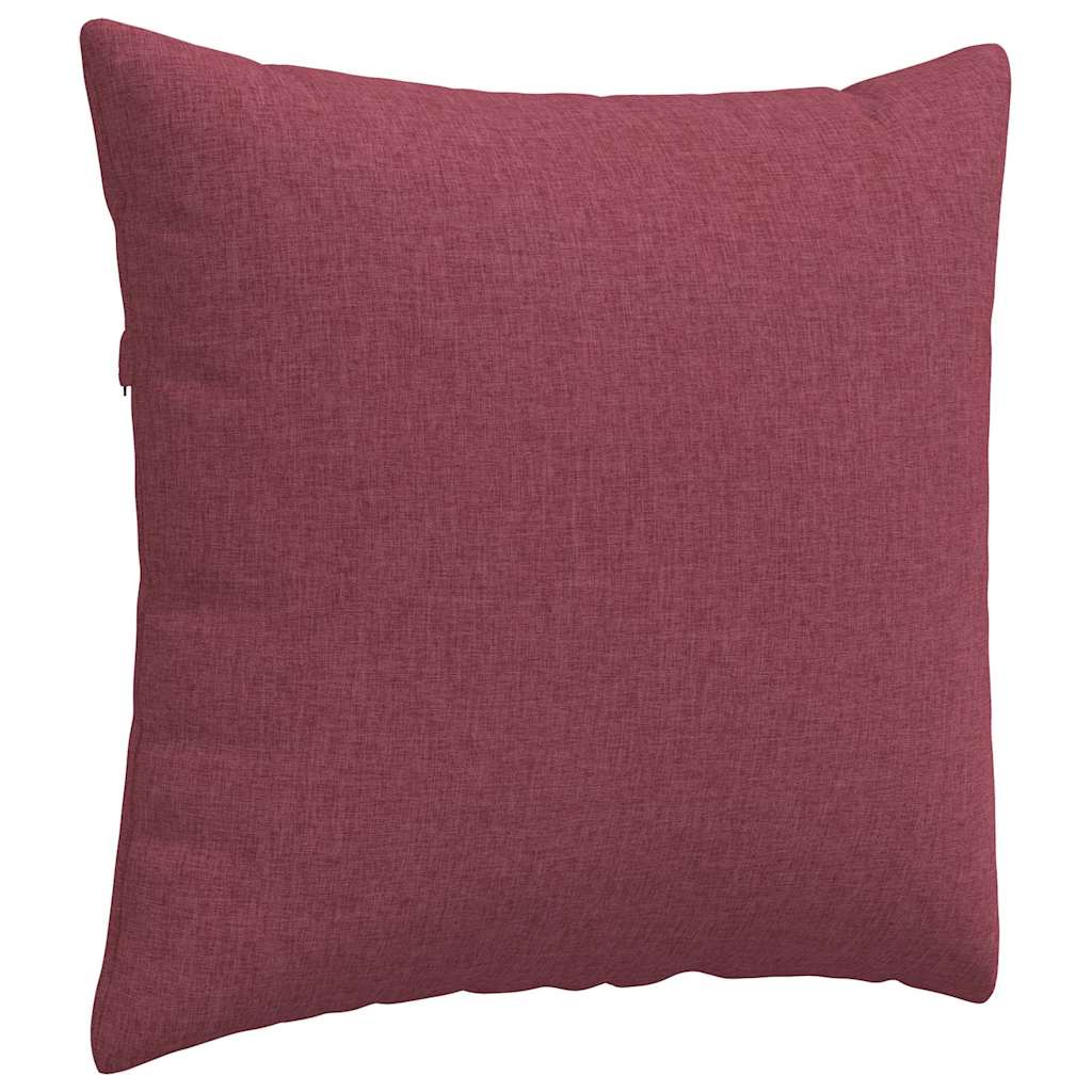 Kanapé párnák 2 pcs Bordó 45 x 45 cm szövet
