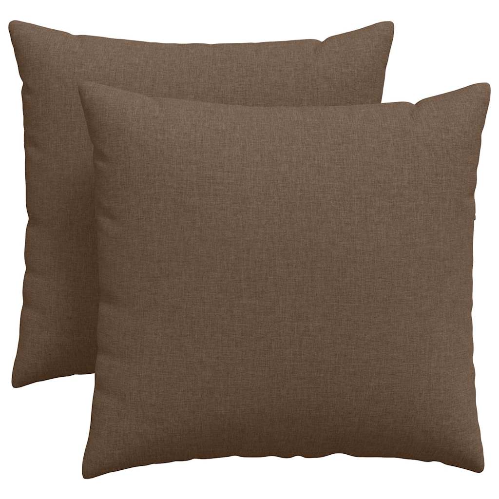 Kanapé párnák 2 pcs Barna 45 x 45 cm szövet