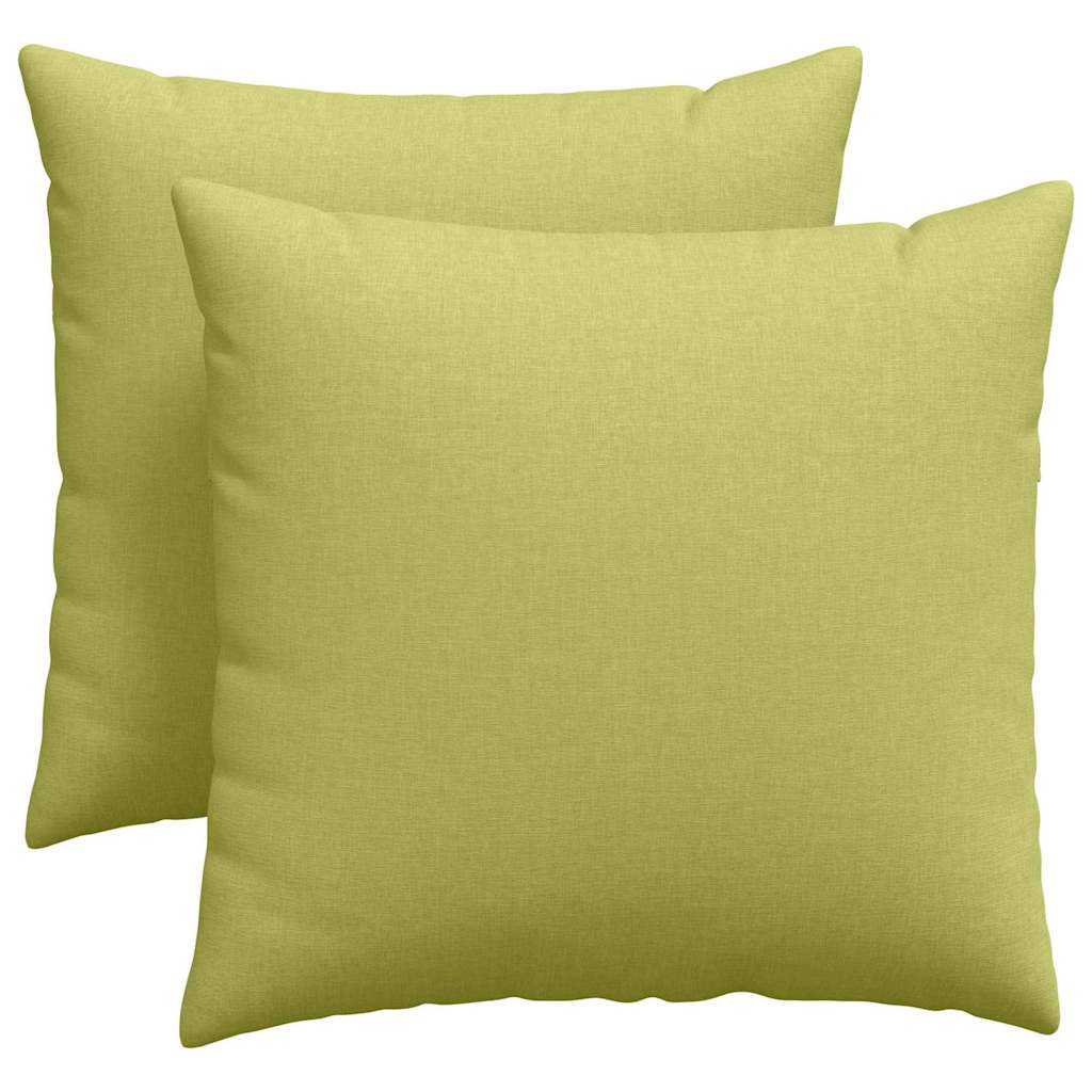 Kanapé párnák 2 pcs Világos zöld 45 x 45 cm szövet