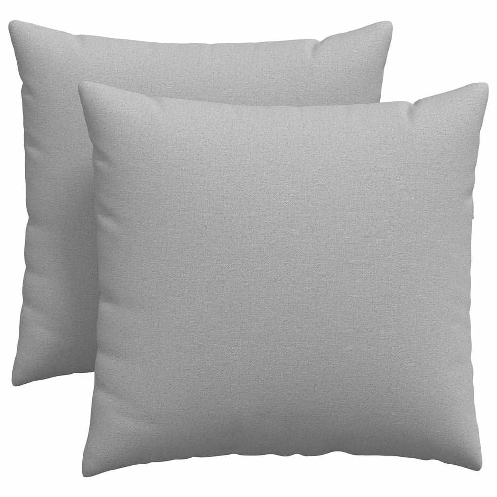 Kanapé párnák 2 pcs Felhőszürke 45 x 45 cm szövet
