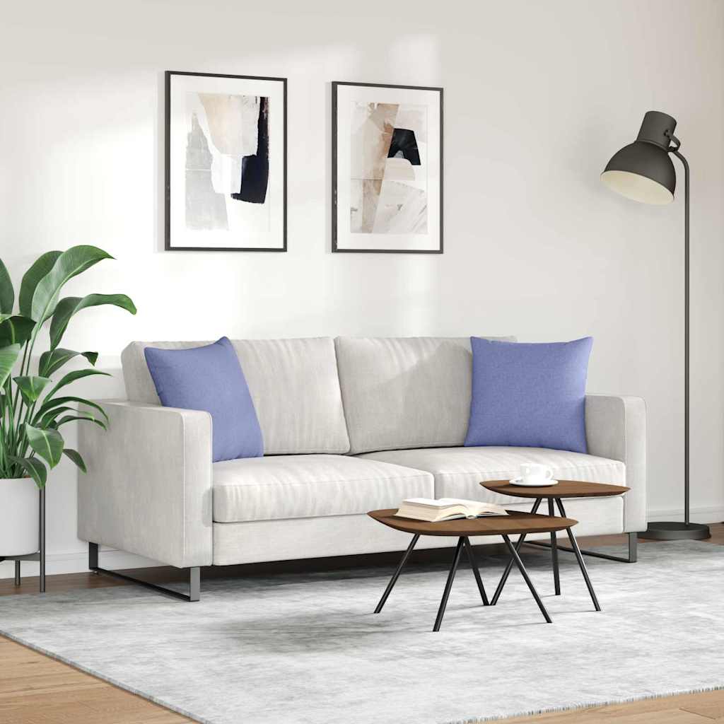 Kanapé párnák 2 pcs Farmerkék 45 x 45 cm szövet