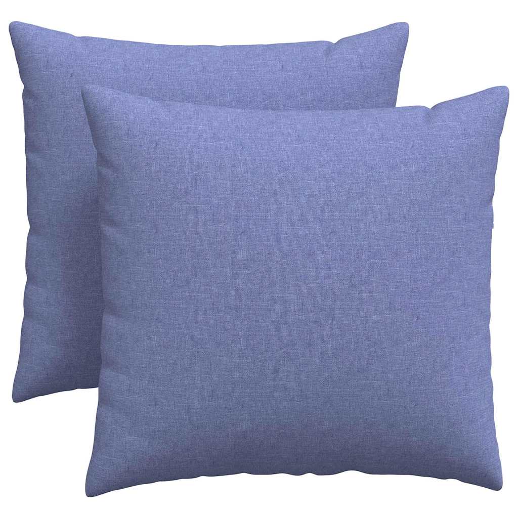Kanapé párnák 2 pcs Farmerkék 45 x 45 cm szövet