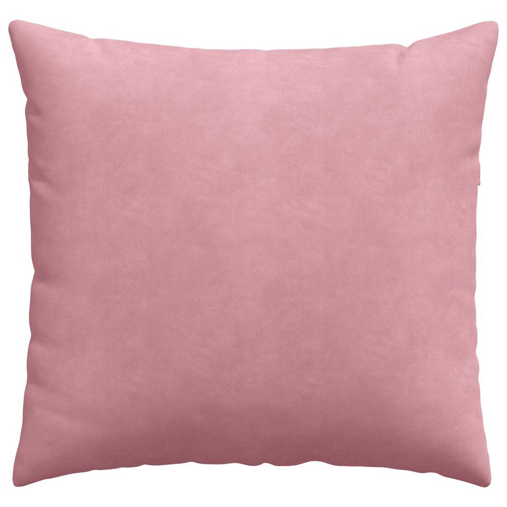 Kanapé párnák 2 pcs Rózsaszín 45 x 45 cm Bársonyos szövet