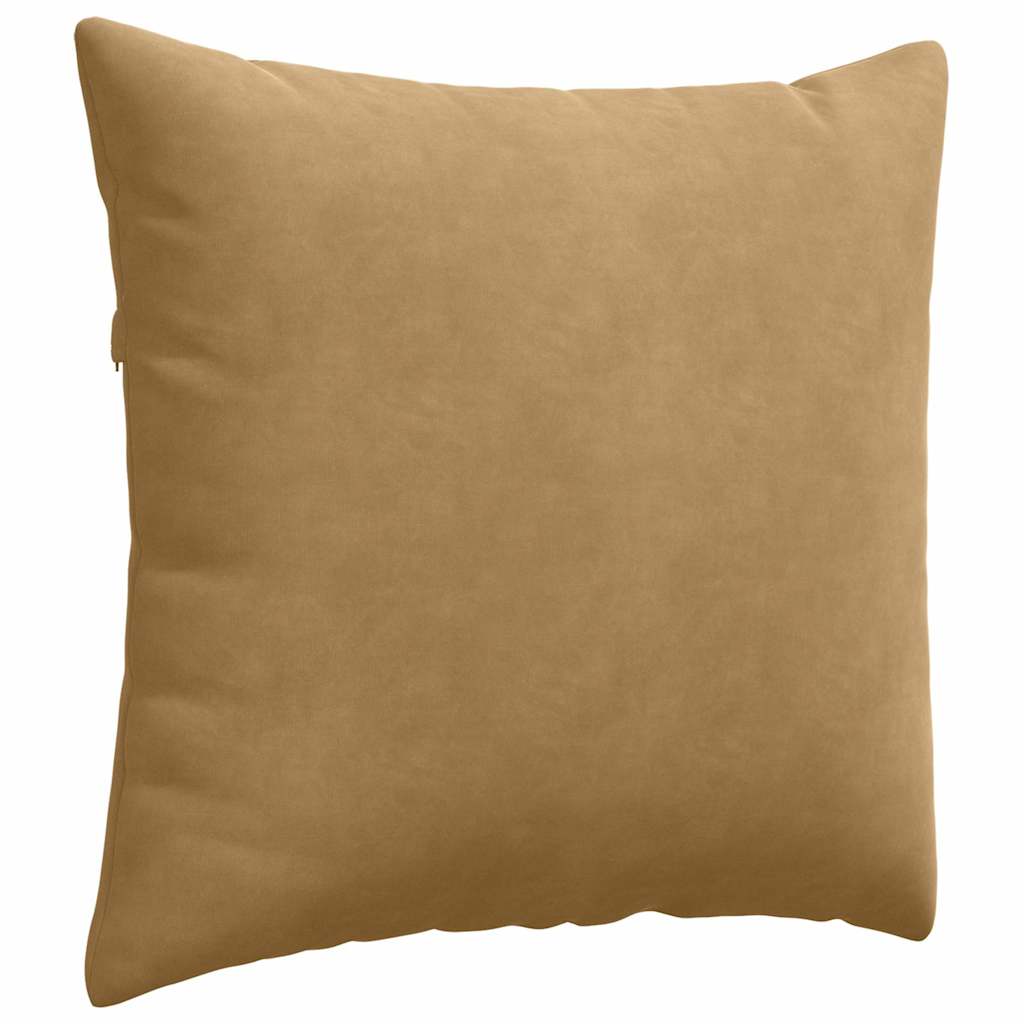 Kanapé párnák 2 pcs Barna 45 x 45 cm Bársonyos szövet