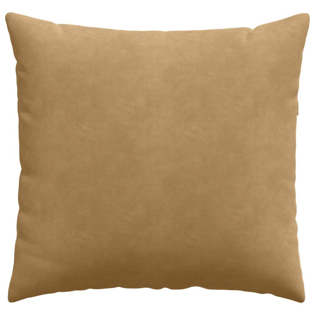 Kanapé párnák 2 pcs Barna 45 x 45 cm Bársonyos szövet