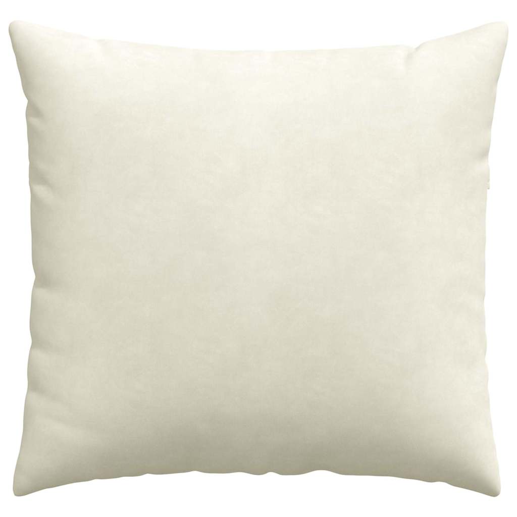 Kanapé párnák 2 pcs Krém 45 x 45 cm Bársonyos szövet
