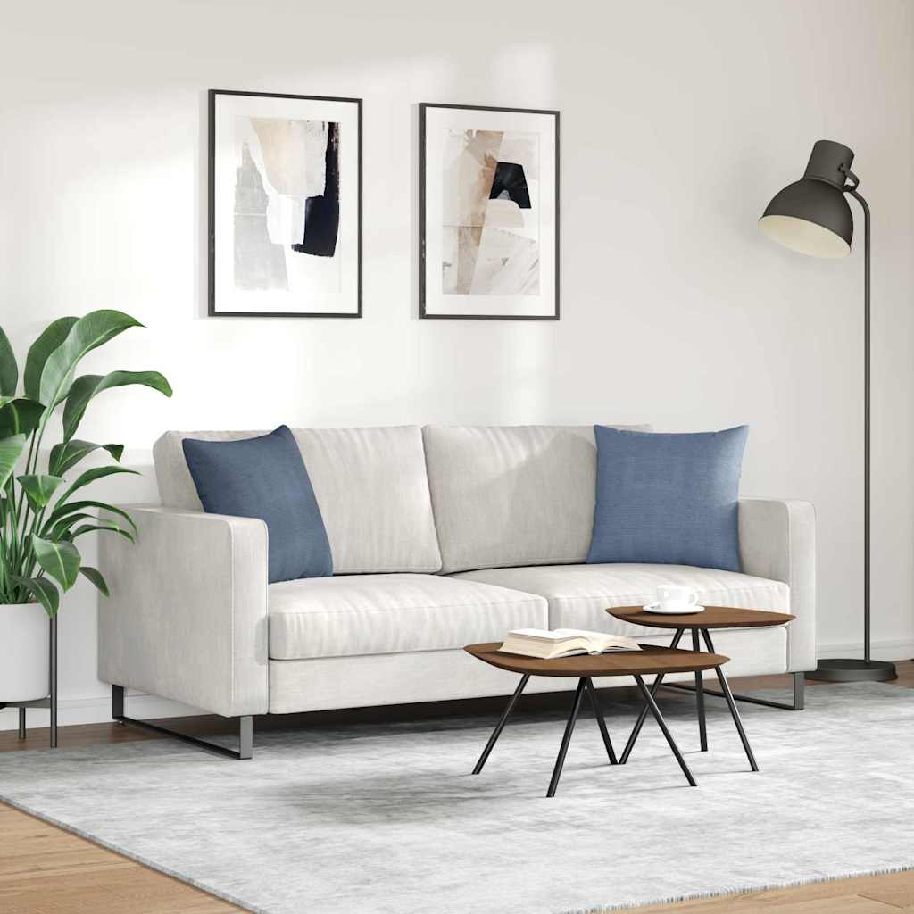 Kanapé párnák 2 pcs Kék 45 x 45 cm Bársonyos szövet