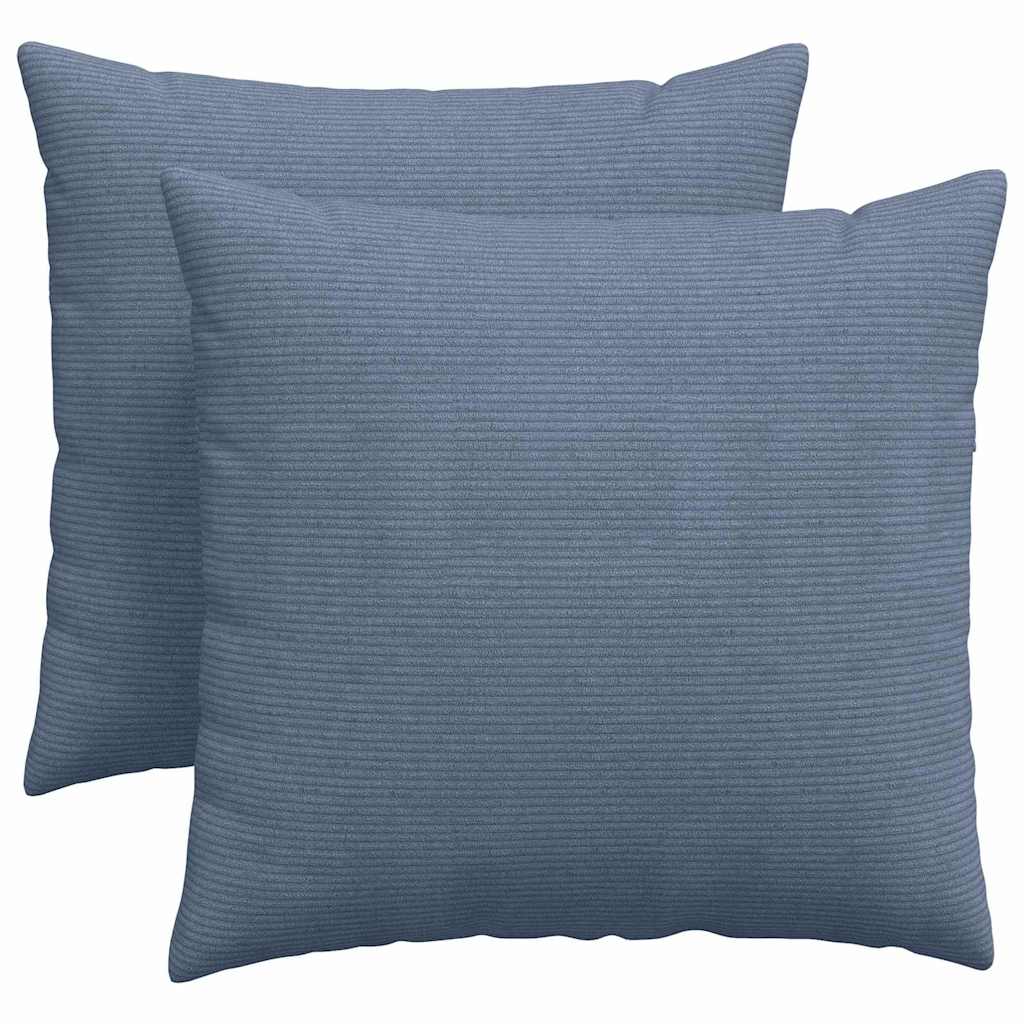 Kanapé párnák 2 pcs Kék 45 x 45 cm Bársonyos szövet