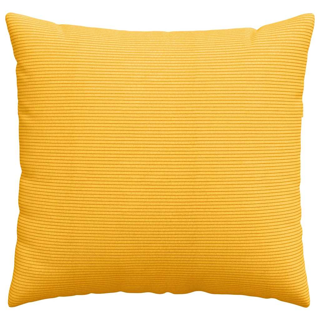 Kanapé párnák 2 pcs Világos sárga 45 x 45 cm Bársonyos szövet