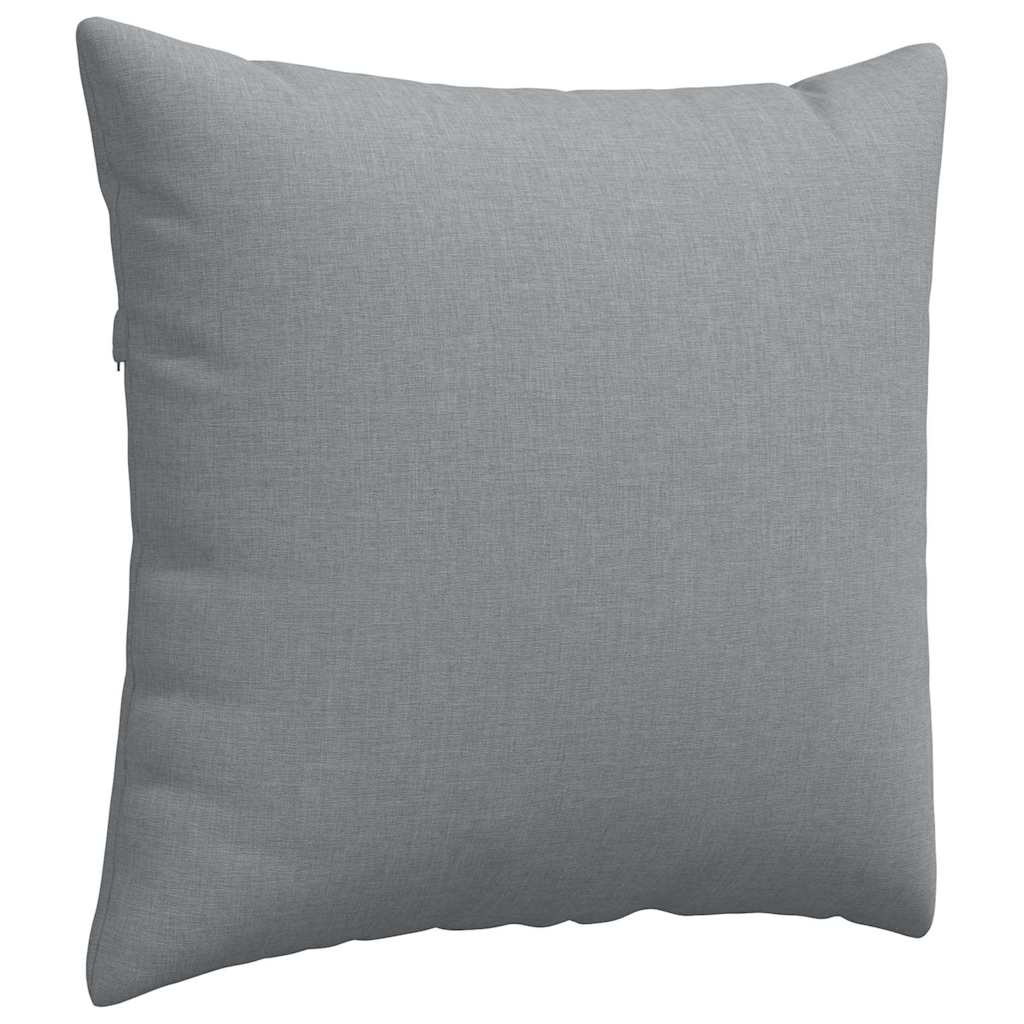 Kanapé párnák 2 pcs Világosszürke 50 x 50 cm szövet