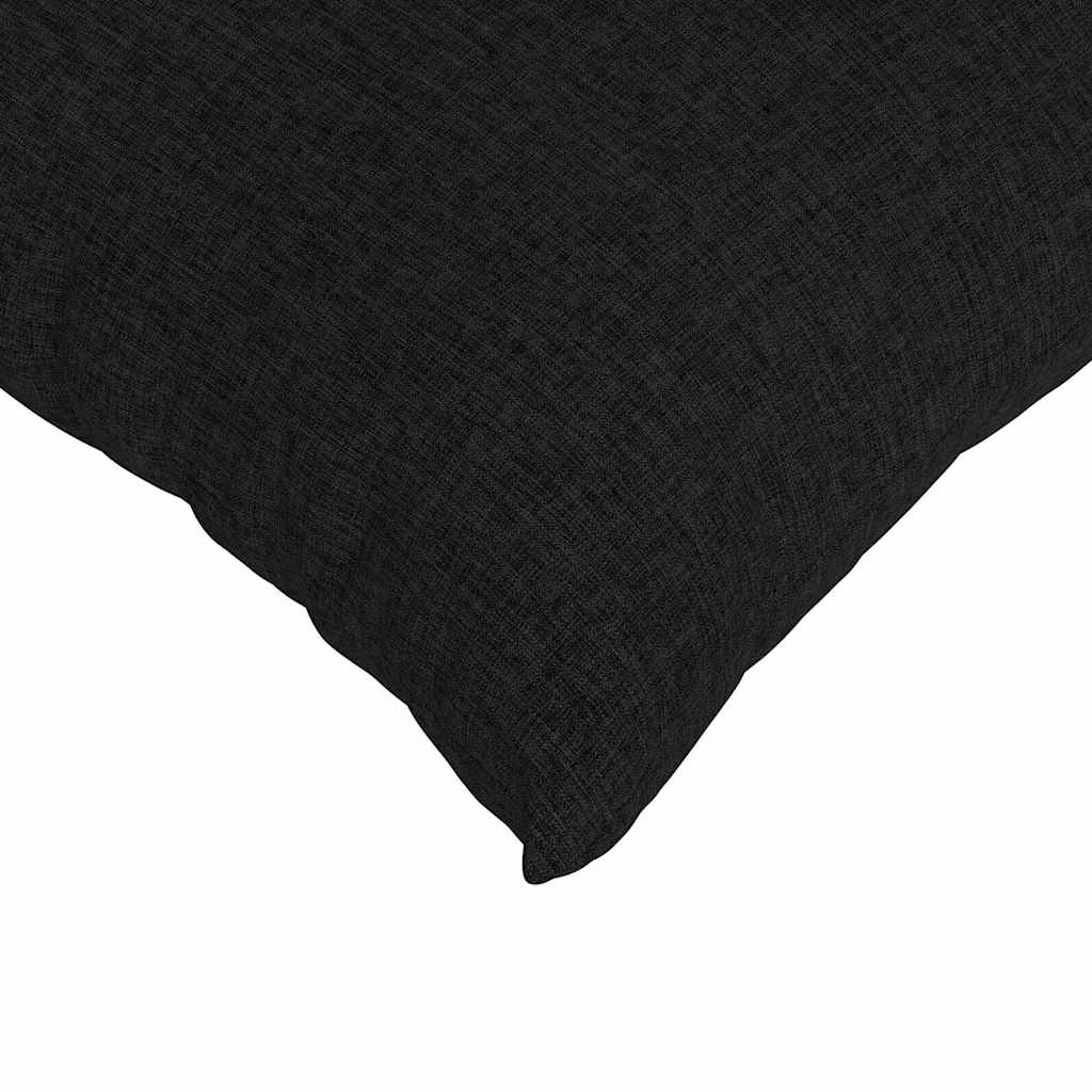 Kanapé párnák 2 pcs Fekete 50 x 50 cm szövet