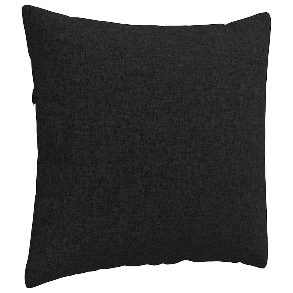 Kanapé párnák 2 pcs Fekete 50 x 50 cm szövet