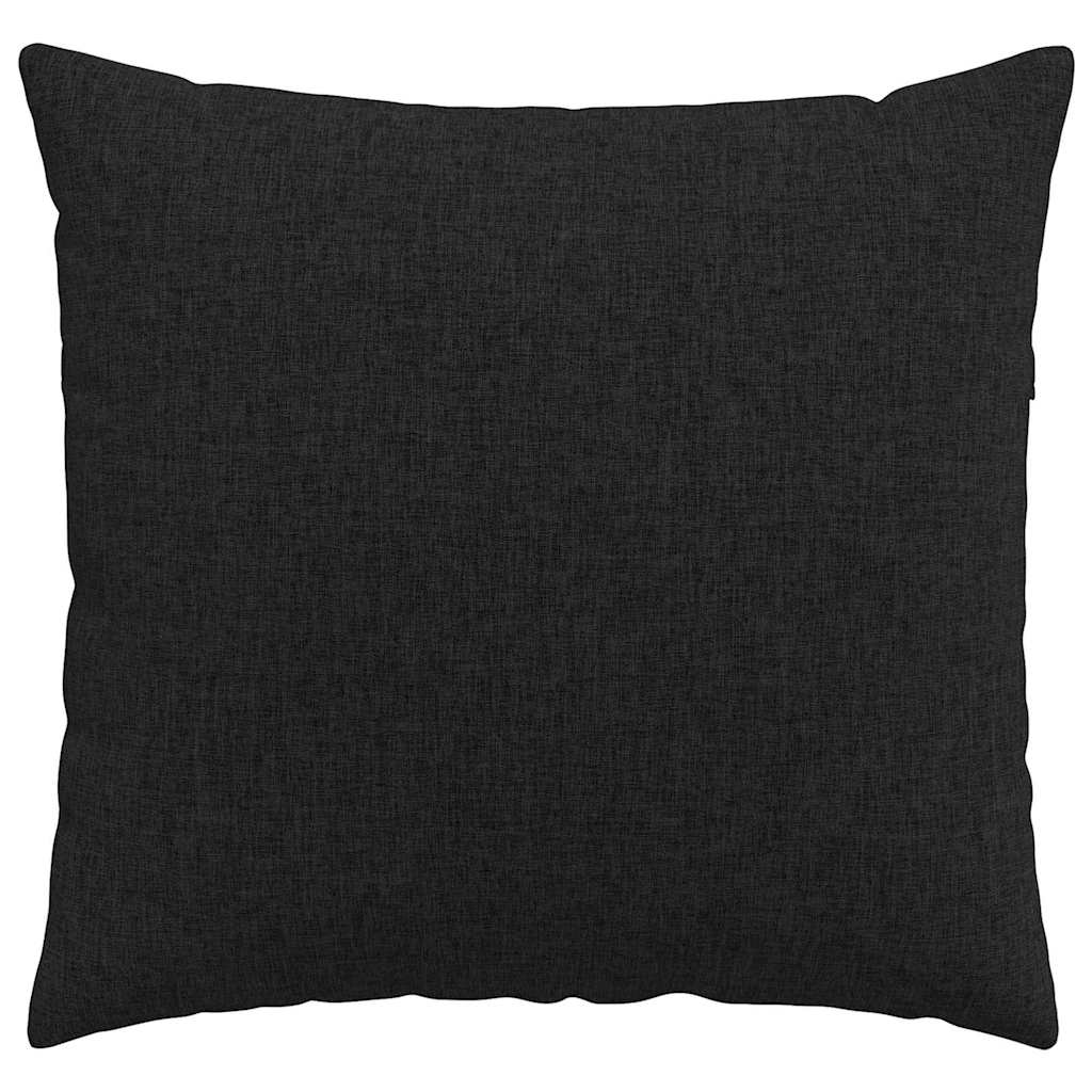 Kanapé párnák 2 pcs Fekete 50 x 50 cm szövet