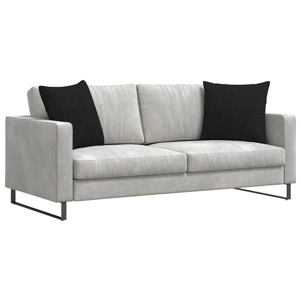 Kanapé párnák 2 pcs Fekete 50 x 50 cm szövet