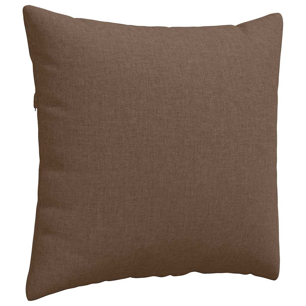 Kanapé párnák 2 pcs Barna 50 x 50 cm szövet