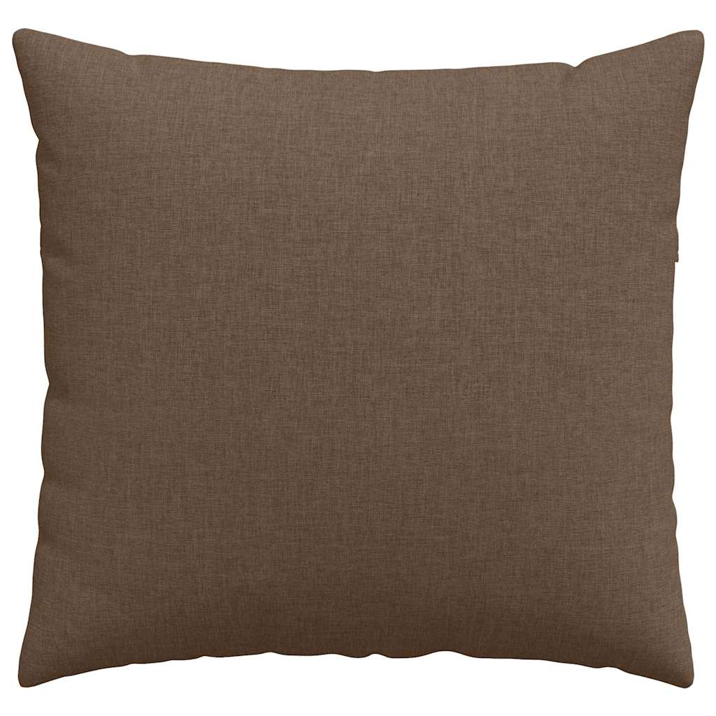 Kanapé párnák 2 pcs Barna 50 x 50 cm szövet