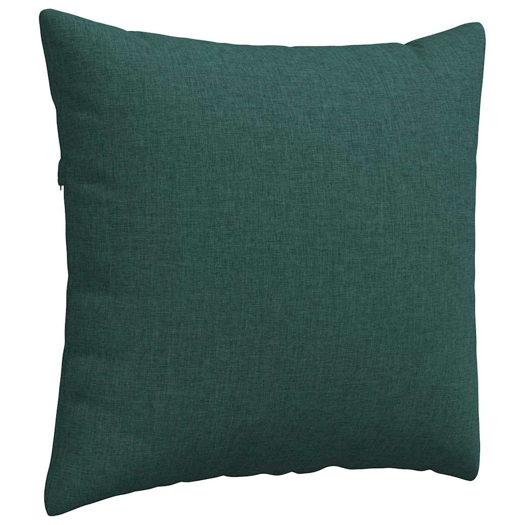 Kanapé párnák 2 pcs Sötétzöld 50 x 50 cm szövet