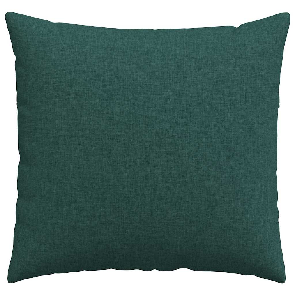 Kanapé párnák 2 pcs Sötétzöld 50 x 50 cm szövet