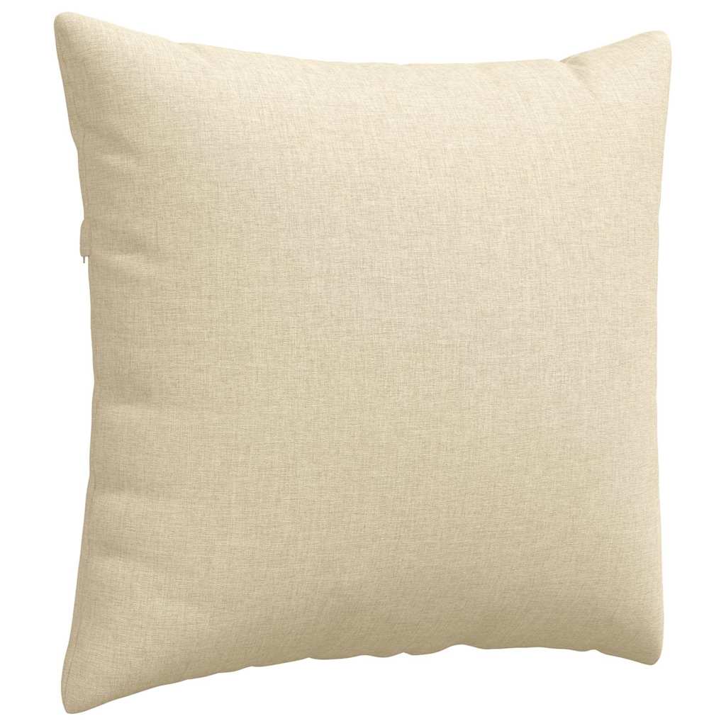 Kanapé párnák 2 pcs Krém 50 x 50 cm szövet