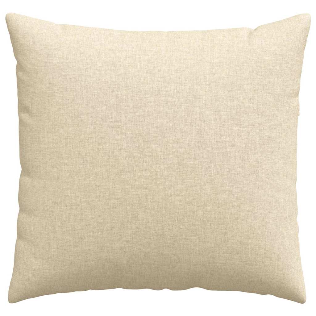 Kanapé párnák 2 pcs Krém 50 x 50 cm szövet