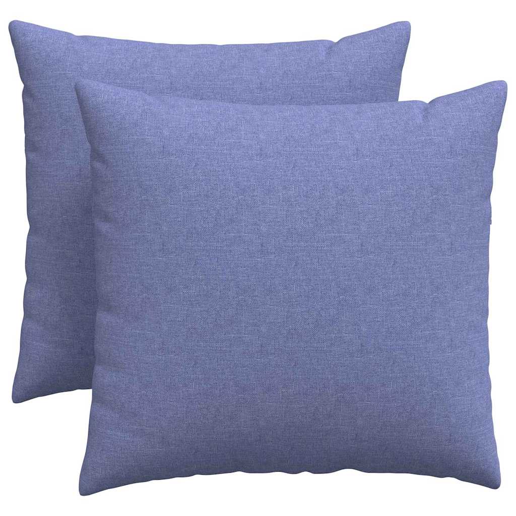 Kanapé párnák 2 pcs Farmerkék 50 x 50 cm szövet