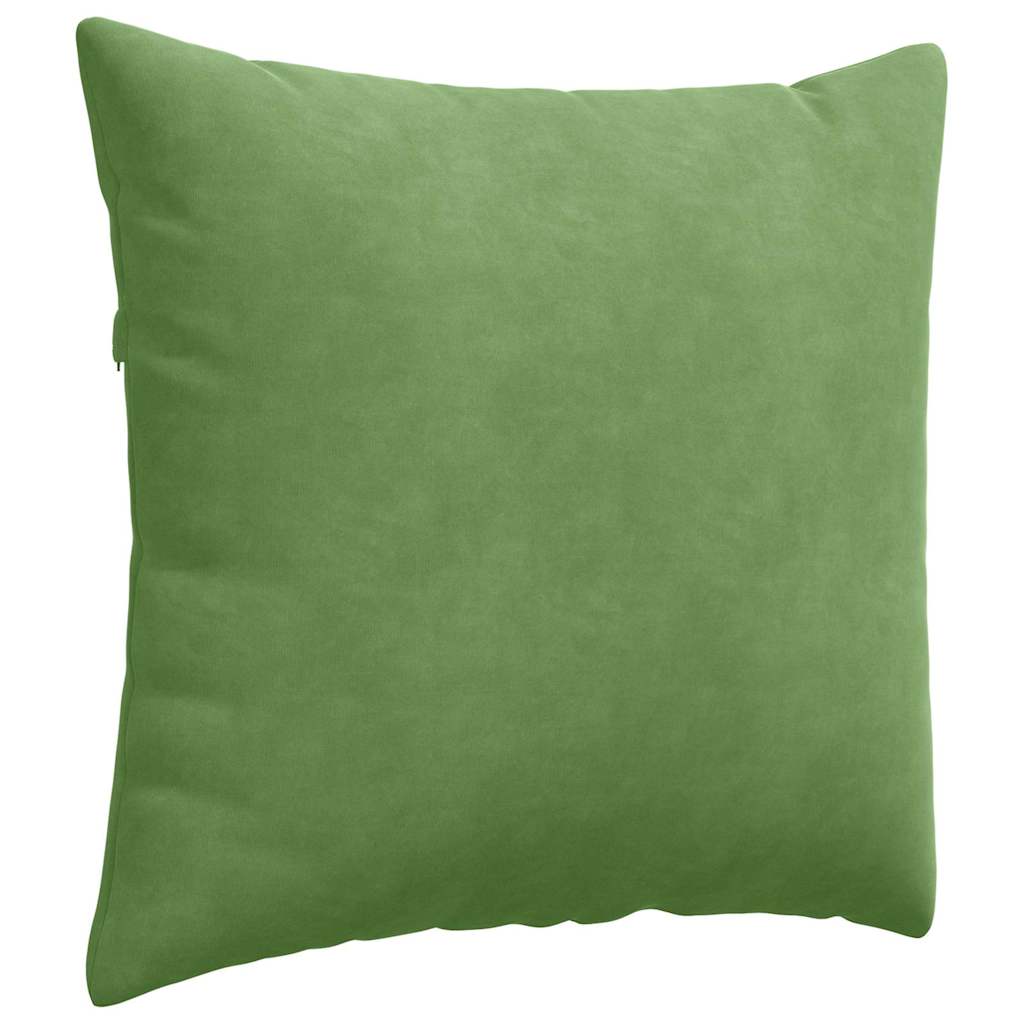Kanapé párnák 2 pcs Világos zöld 50 x 50 cm Bársonyos szövet
