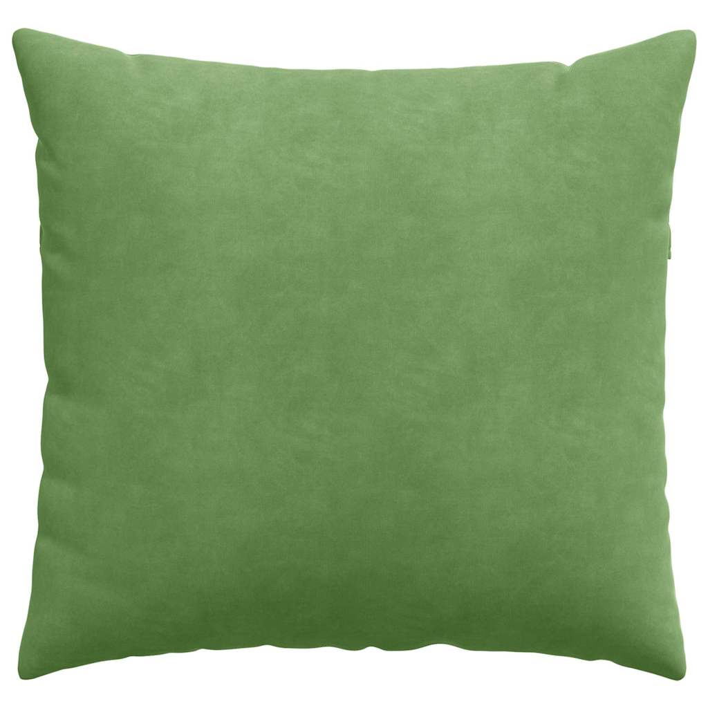 Kanapé párnák 2 pcs Világos zöld 50 x 50 cm Bársonyos szövet