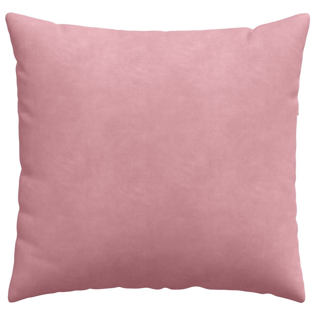 Kanapé párnák 2 pcs Rózsaszín 50 x 50 cm Bársonyos szövet