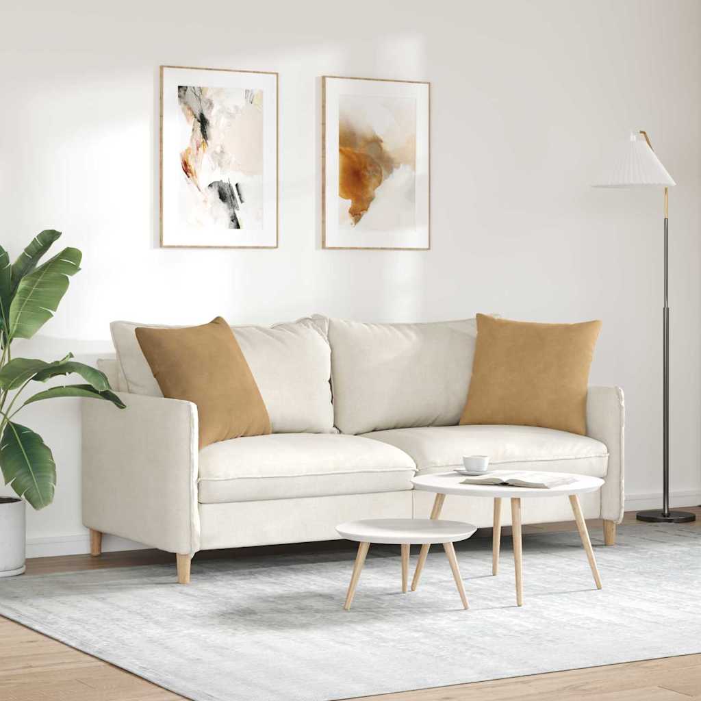 Kanapé párnák 2 pcs Barna 50 x 50 cm Bársonyos szövet