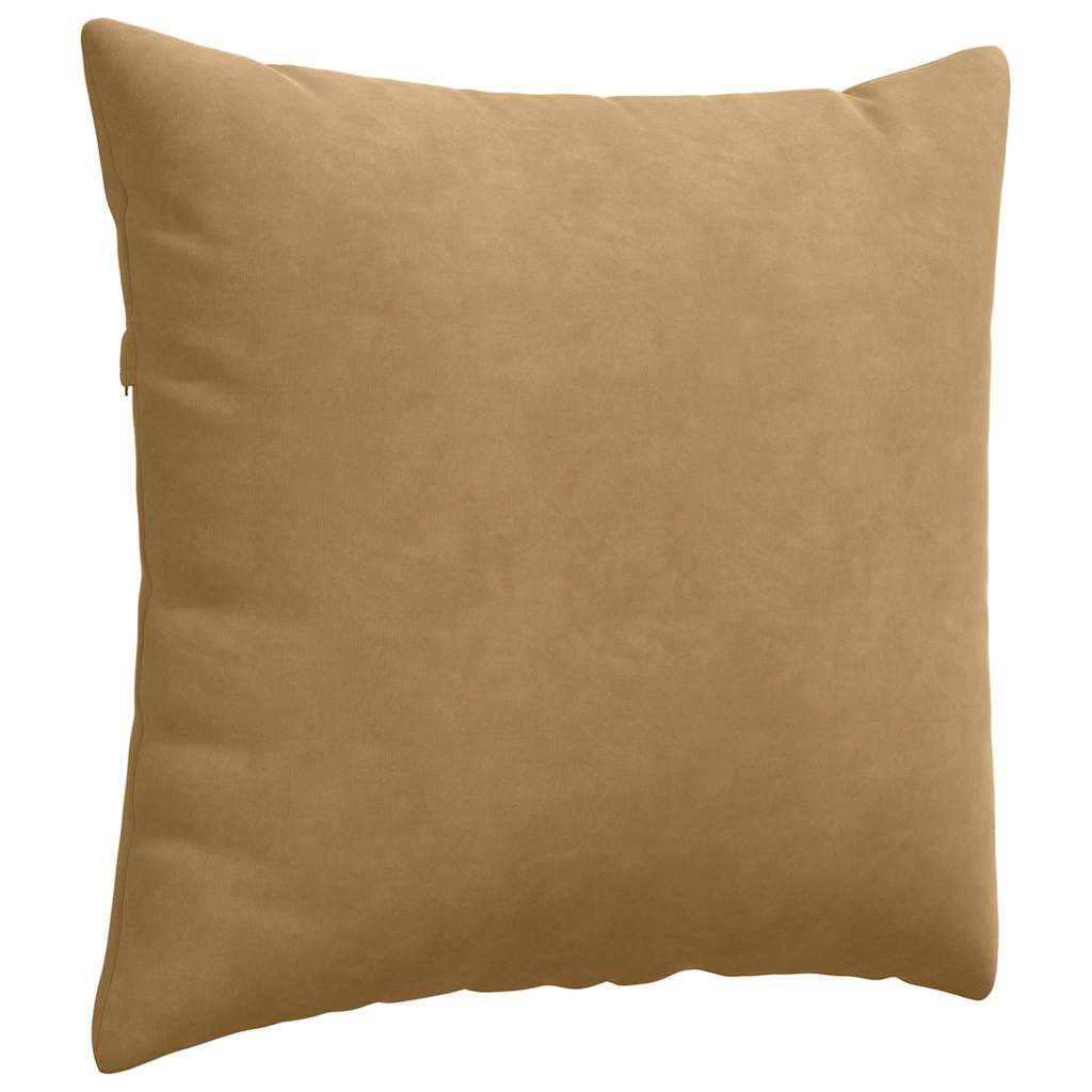 Kanapé párnák 2 pcs Barna 50 x 50 cm Bársonyos szövet