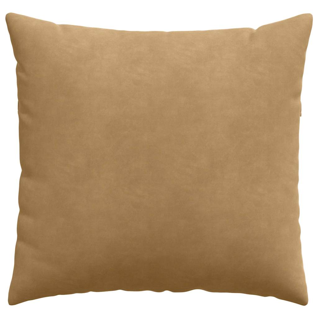 Kanapé párnák 2 pcs Barna 50 x 50 cm Bársonyos szövet