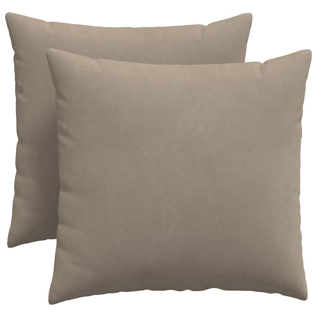 Kanapé párnák 2 pcs Tópszínű 50 x 50 cm szövet
