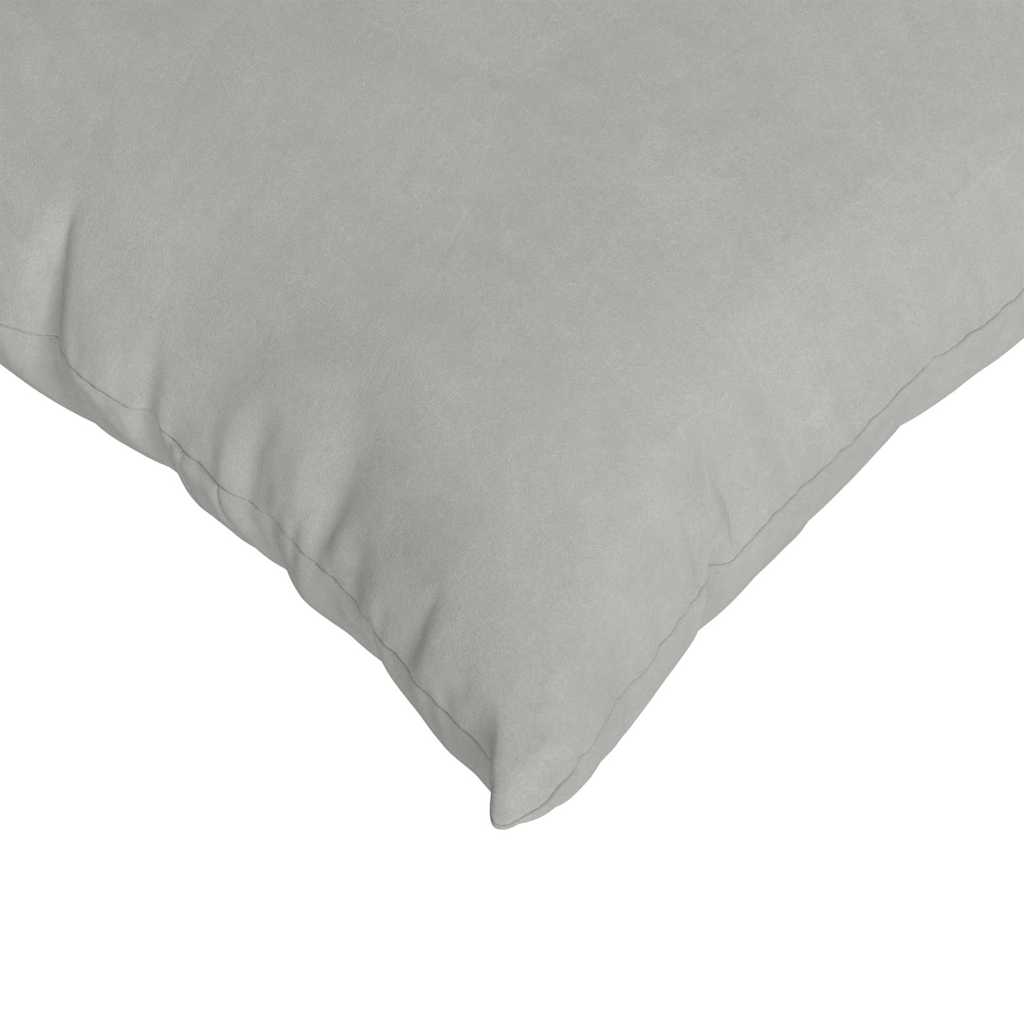 Kanapé párnák 2 pcs Világosszürke 50 x 50 cm szövet