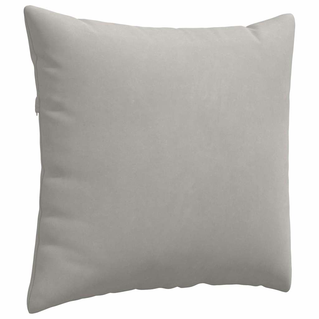 Kanapé párnák 2 pcs Világosszürke 50 x 50 cm szövet