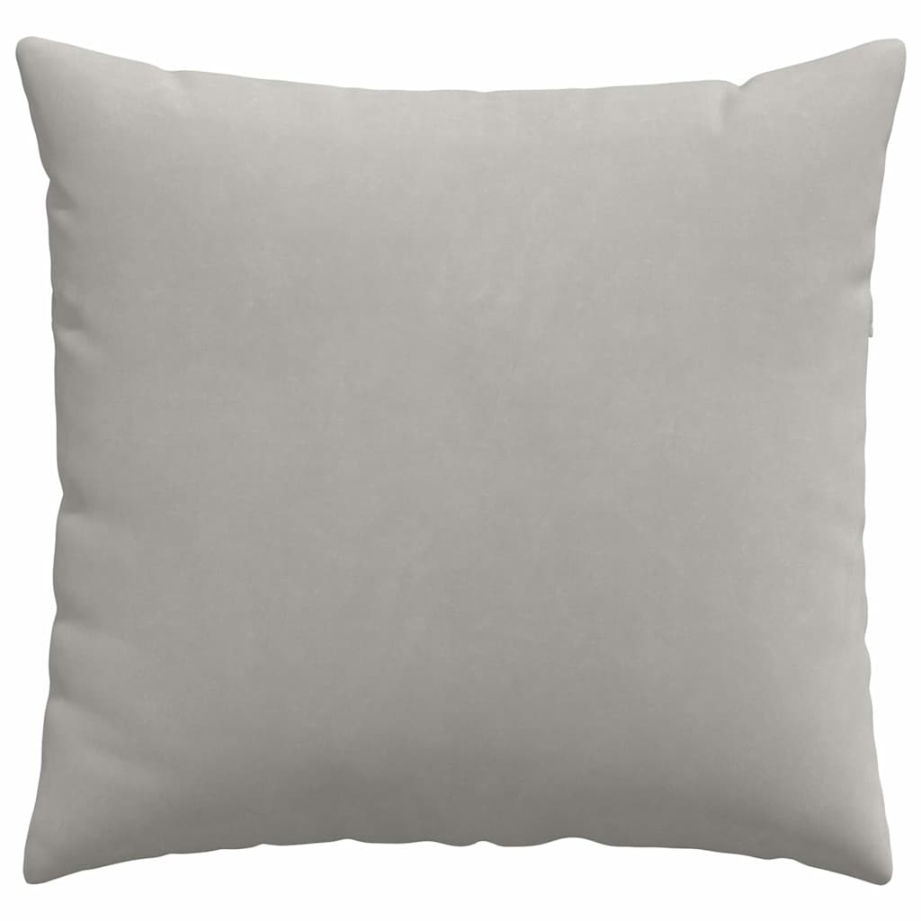 Kanapé párnák 2 pcs Világosszürke 50 x 50 cm szövet