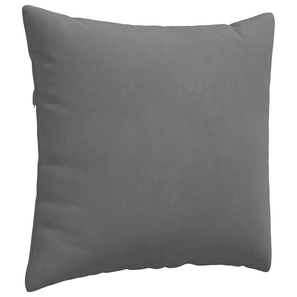 Kanapé párnák 2 pcs Sötétszürke 50 x 50 cm szövet