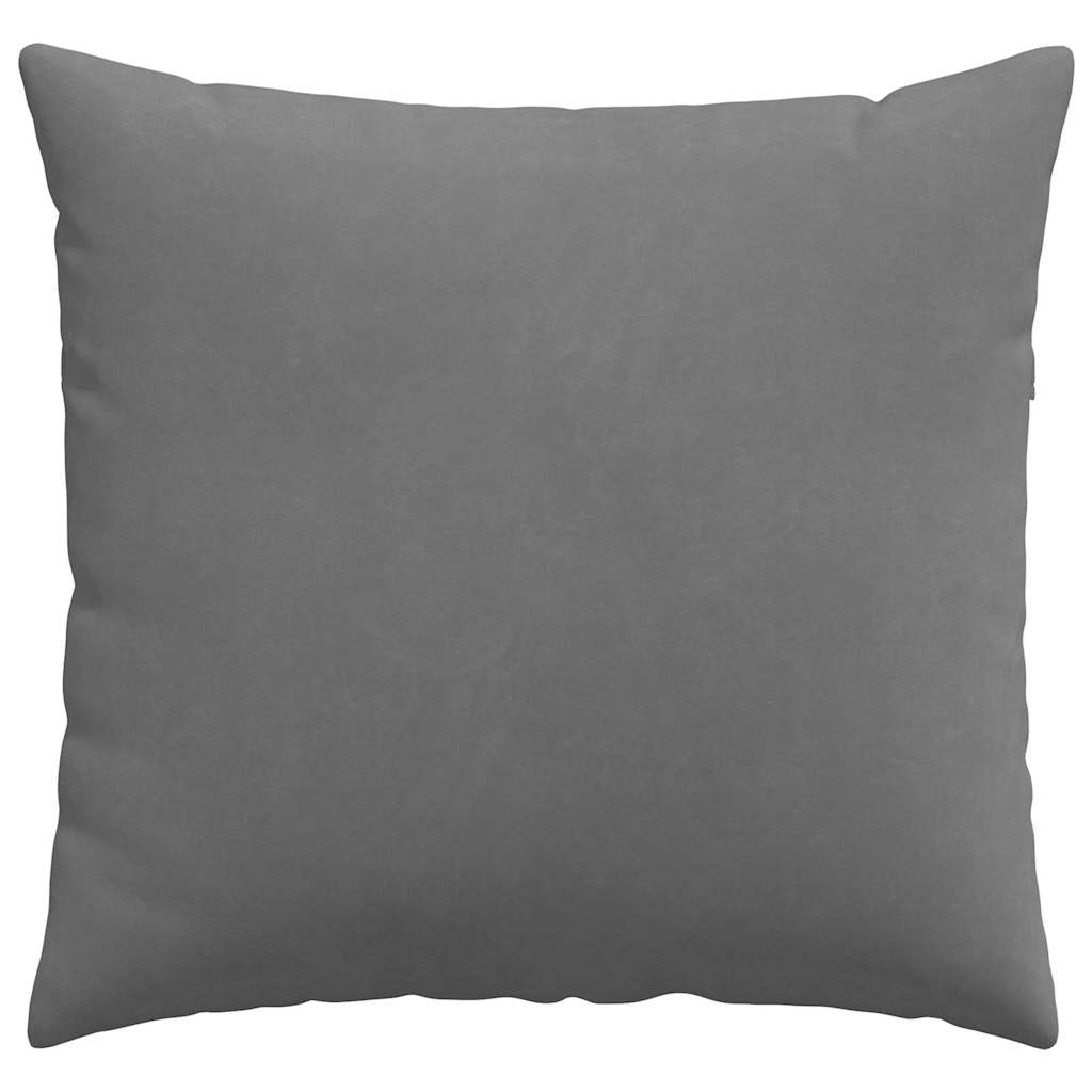 Kanapé párnák 2 pcs Sötétszürke 50 x 50 cm szövet