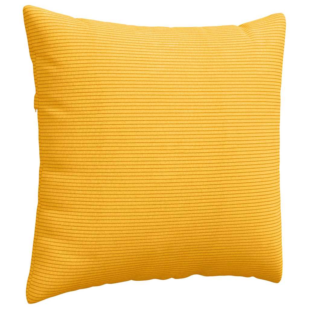Kanapé párnák 2 pcs Világos sárga 50 x 50 cm Bársonyos szövet