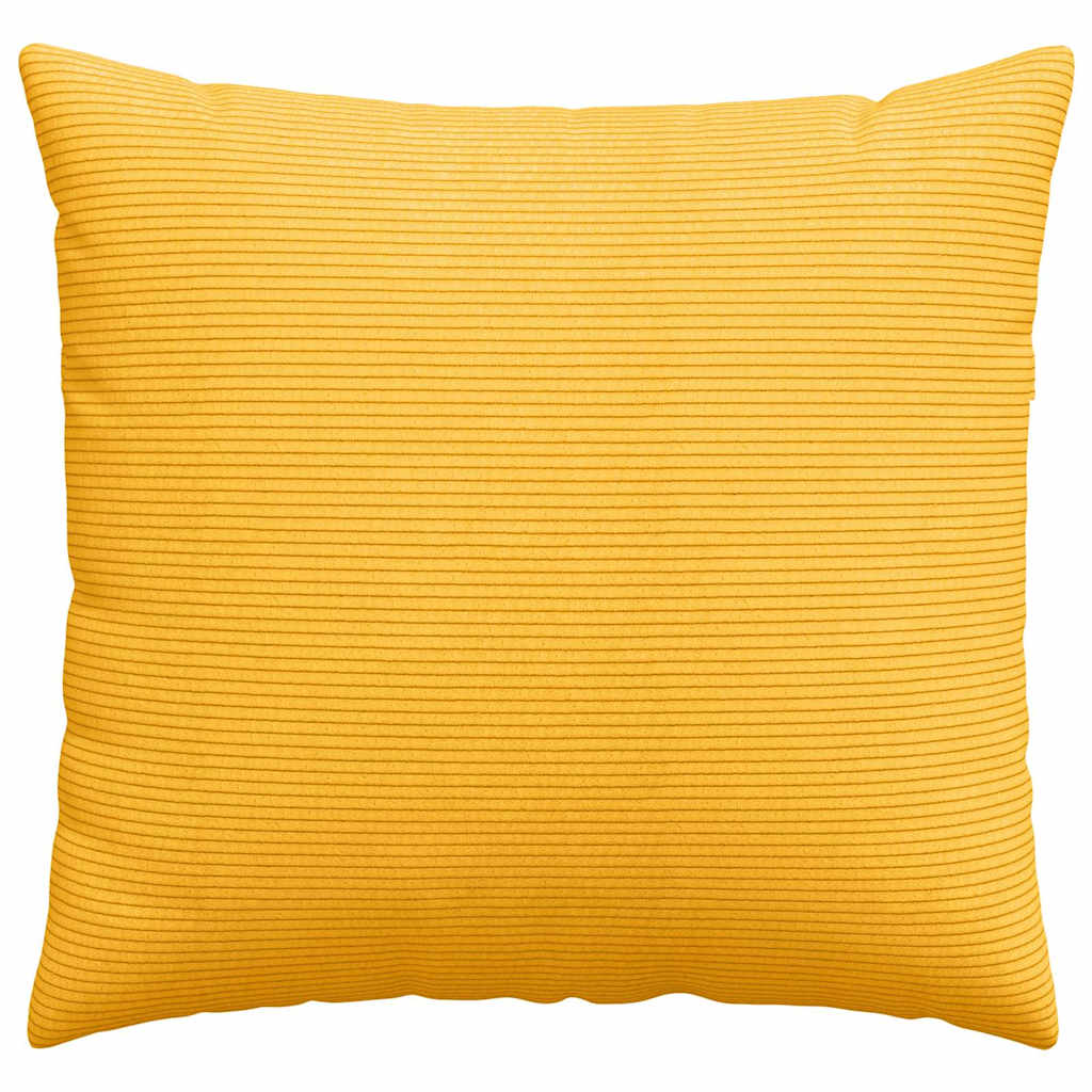Kanapé párnák 2 pcs Világos sárga 50 x 50 cm Bársonyos szövet