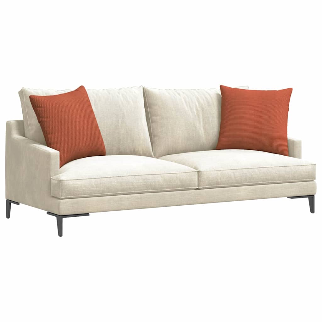 Kanapé párnák 2 pcs Piros Narancs 50 x 50 cm Bársonyos szövet