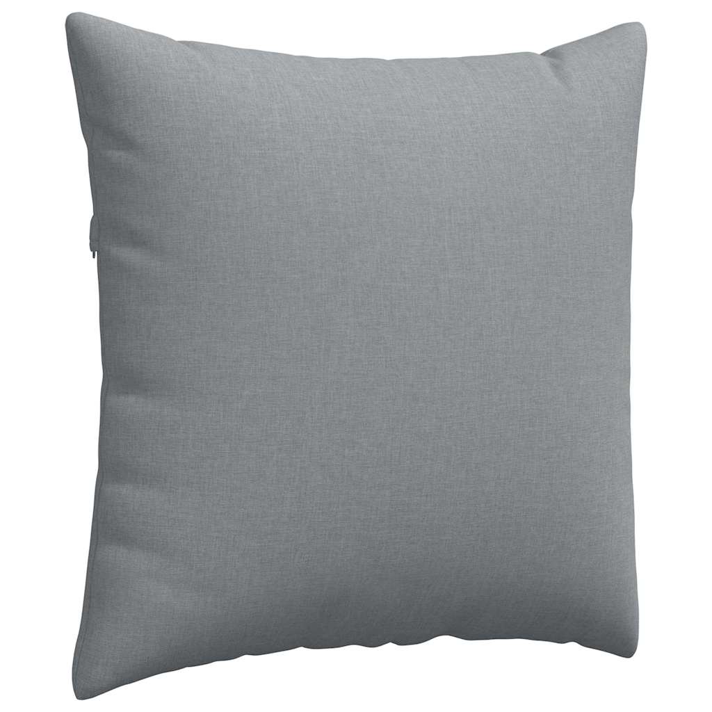 Kanapé párnák 2 pcs Világosszürke 60 x 60 cm szövet