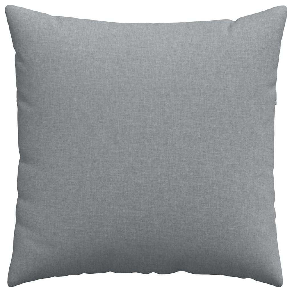 Kanapé párnák 2 pcs Világosszürke 60 x 60 cm szövet