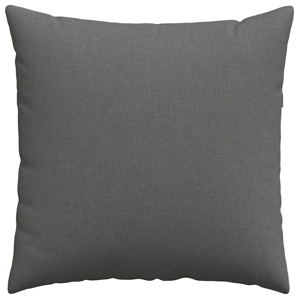 Kanapé párnák 2 pcs Sötétszürke 60 x 60 cm szövet