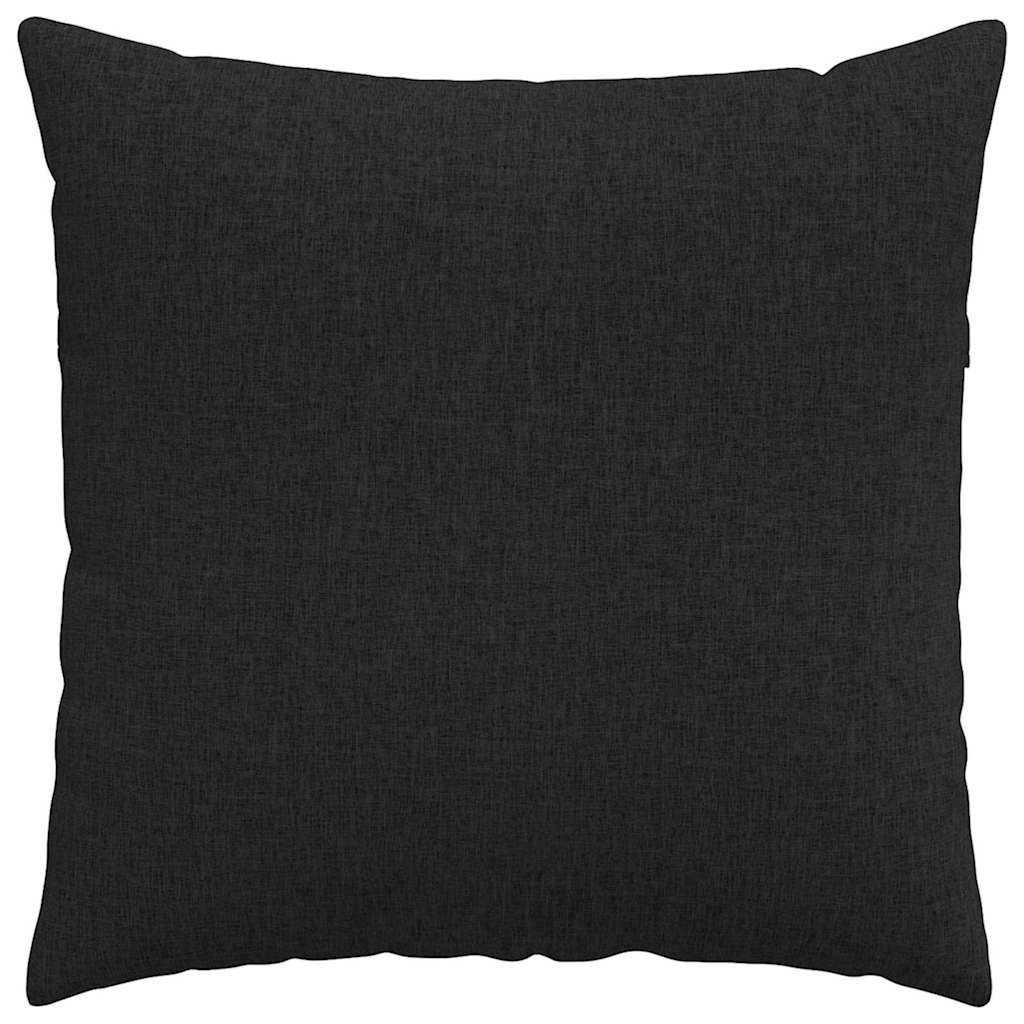 Kanapé párnák 2 pcs Fekete 60 x 60 cm szövet