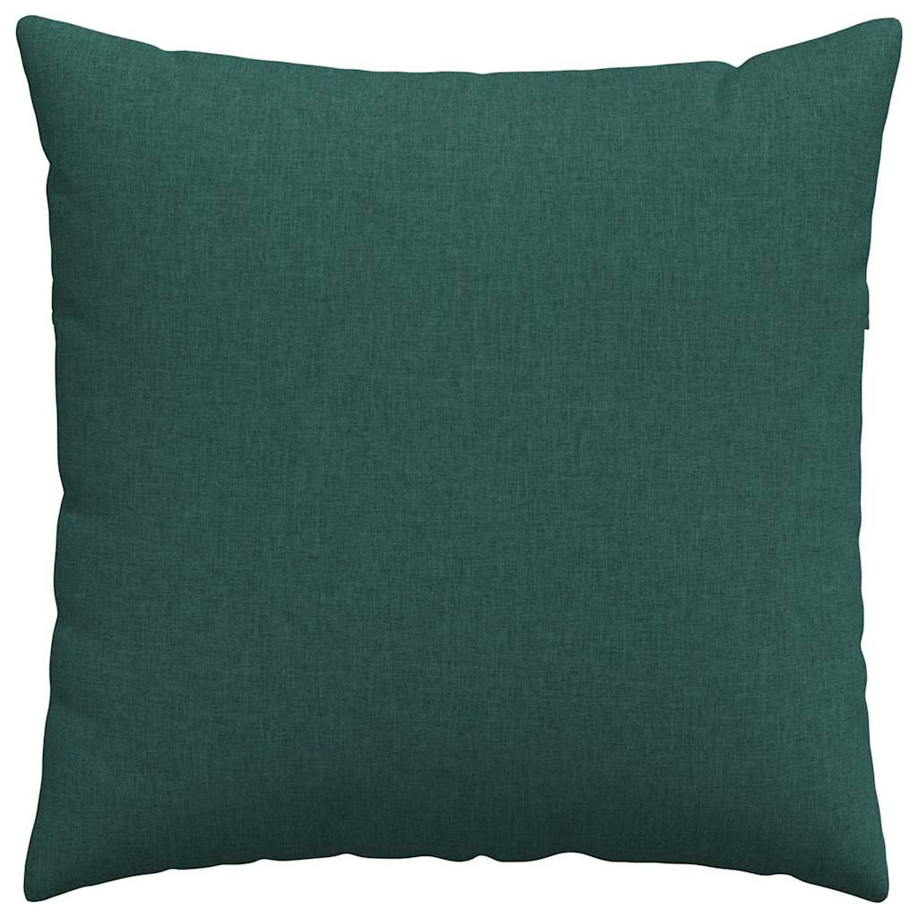 Kanapé párnák 2 pcs Sötétzöld 60 x 60 cm szövet